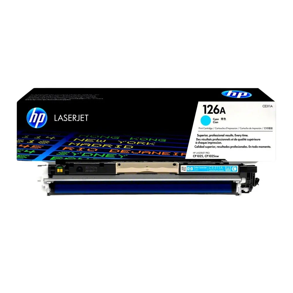 Tóner HP CE311A (126A) LaserJet Cyan 1,000 páginas