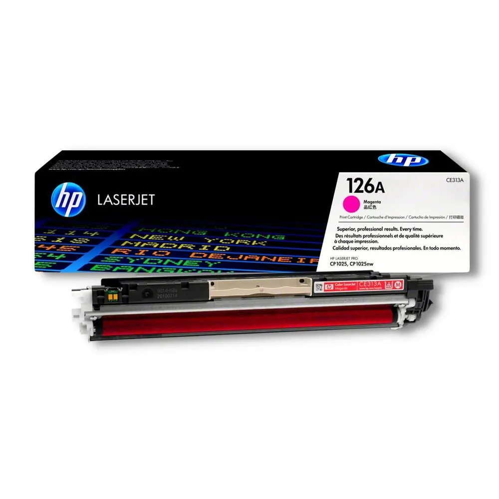 Tóner HP CE313A (126A) LaserJet Magenta 1,000 pág.