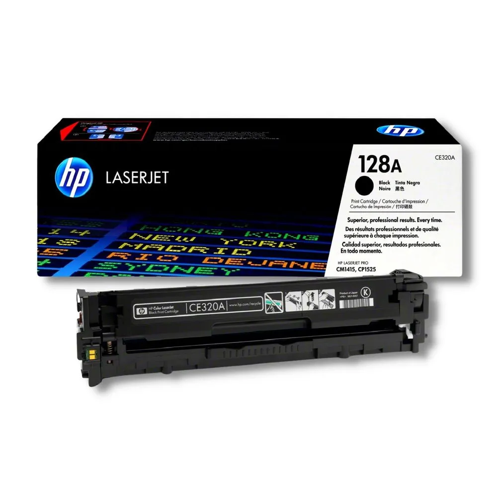 Tóner HP CE320A (128A) LaserJet Black 2,000 pág.