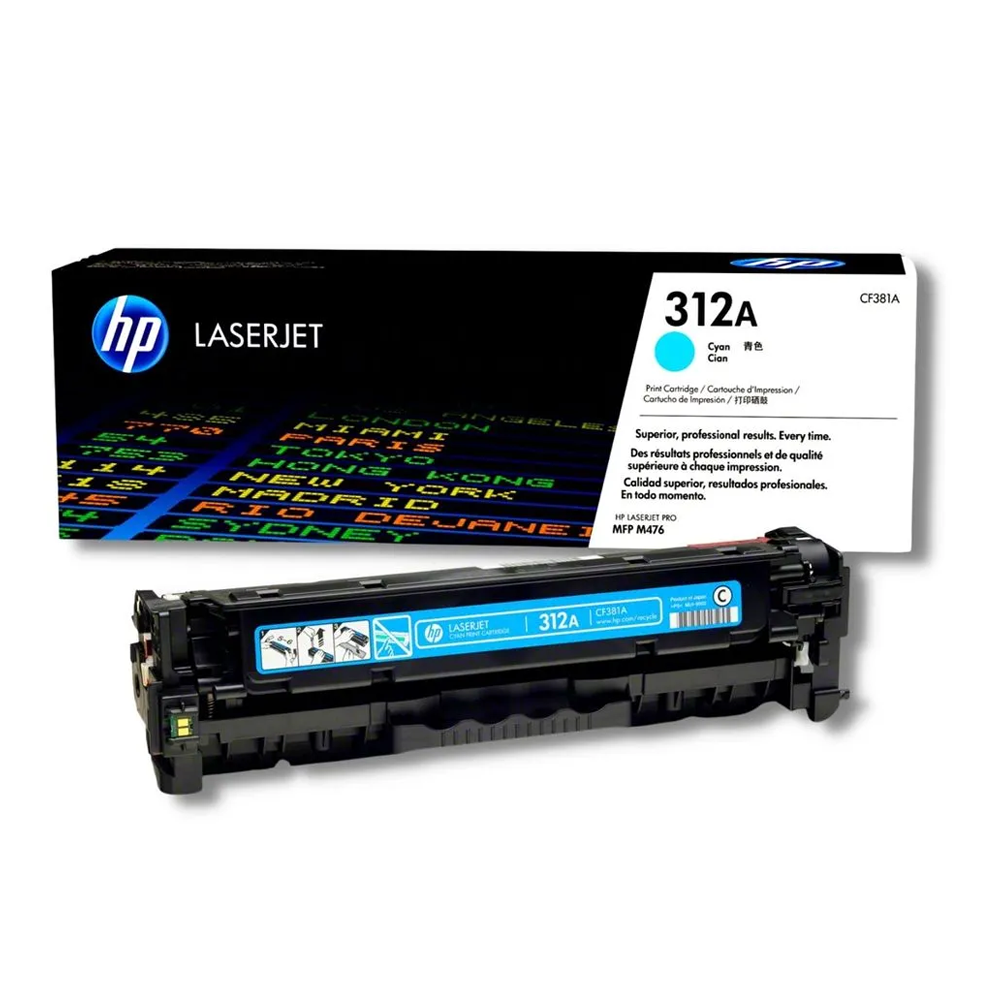 Tóner HP CF381A (312A) LaserJet Cyan
