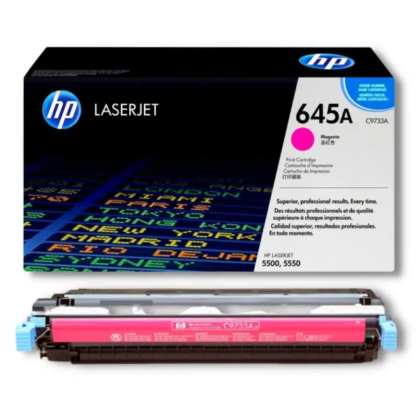 Tóner HP C9732A (645A) LaserJet Yellow 12,000 pág.