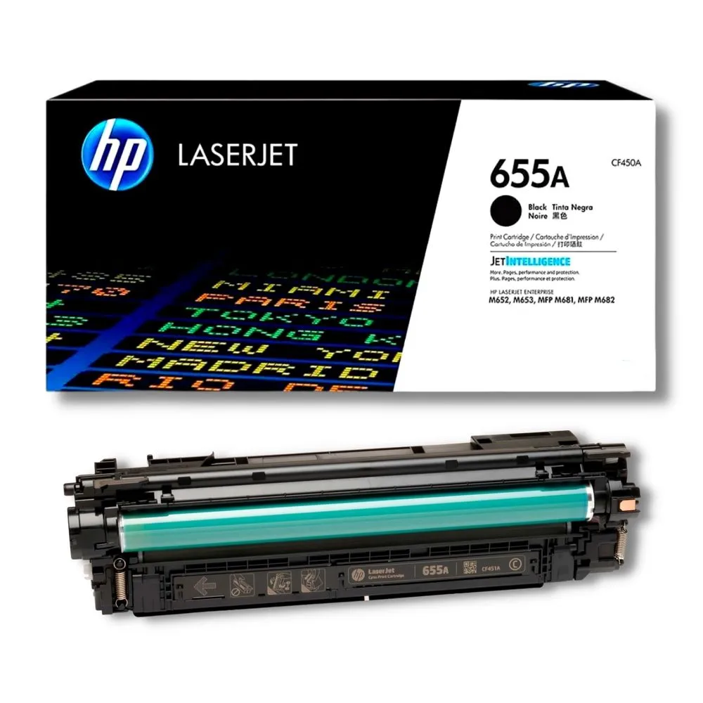 Compatible HP 655A (CF450A) Toner Cartridge, Black, 12.5K Yield main image 0